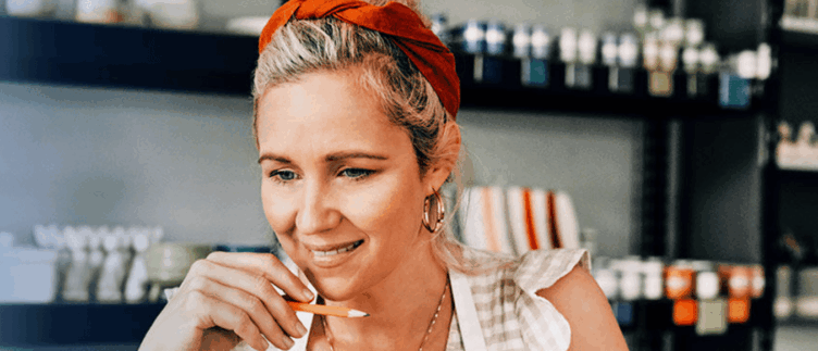 Femme souriante