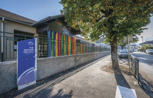 Déploiement d'une solution de GTB 2.0 Vesta-System pour le pilotage centralisé du chauffage et l'amélioration du confort thermique au groupe scolaire Jules Ferry à Thonon-les-Bains.