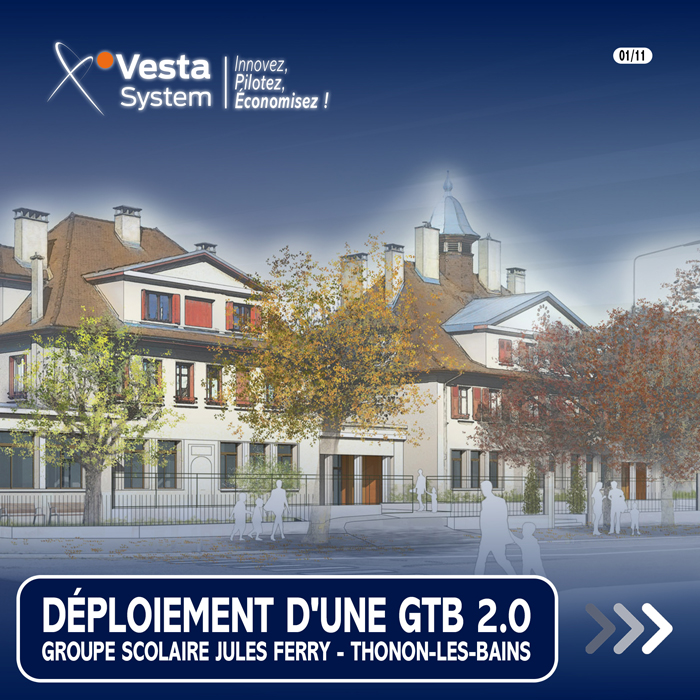 Déploiement d'une GTB 2.0 au groupe scolaire Jules Ferry à Thonon-les-Bains