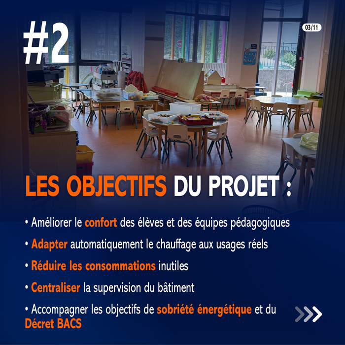 GTB 2.0 pour le pilotage centralisé du chauffage et l'optimisation du confort thermique dans un groupe scolaire