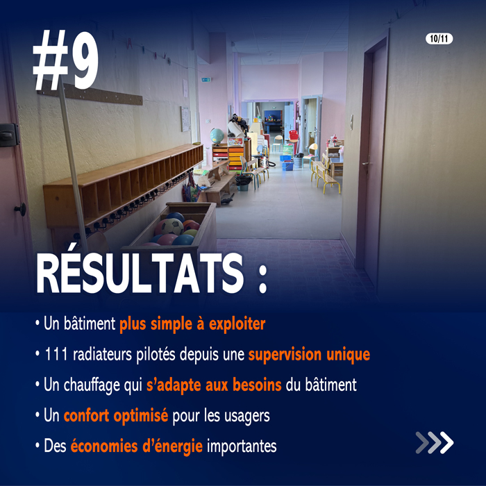 Résultats du déploiement GTB 2.0 : 111 radiateurs pilotés de manière centralisée dans un groupe scolaire